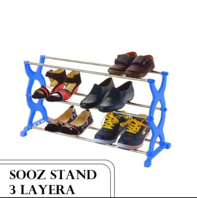 1570 3 Layer Multipurpose Portable Folding Shoe Rack/Shoe Cabinet