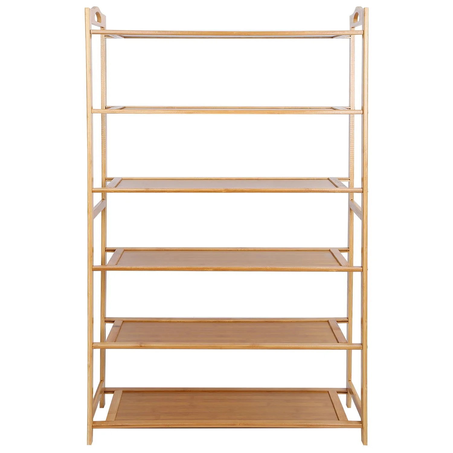6 Tier Bamboo Shoe Rack Organizer