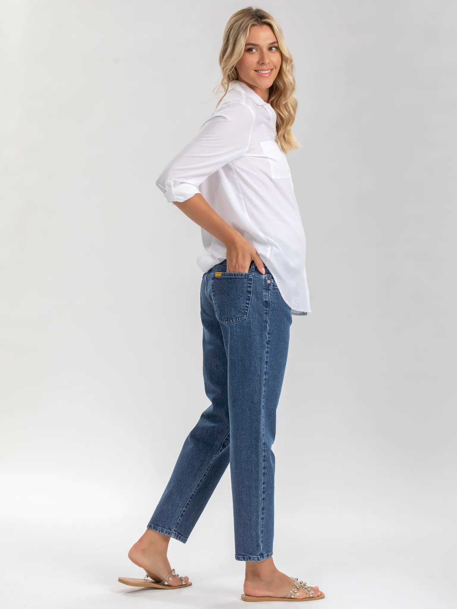 90s Straight Jeans in Dark Wash