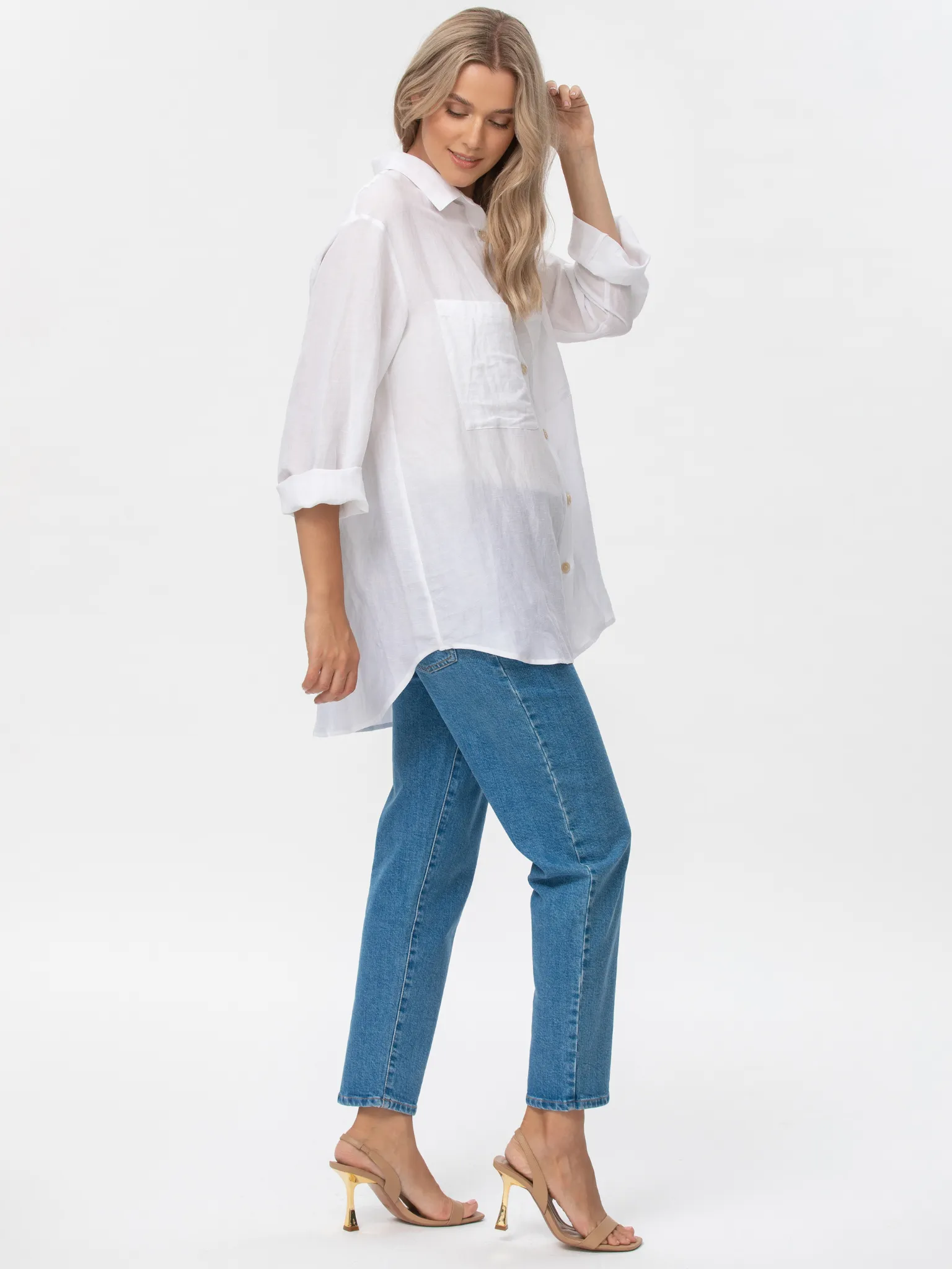 90s Straight Jeans in Medium Wash