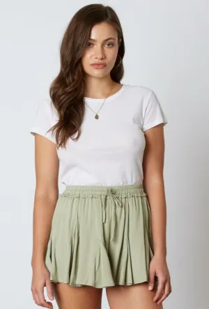 Asimina Moss Green Shorts