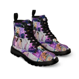 Ava Max Belladonna Photo Collage Men's Canvas Boots
