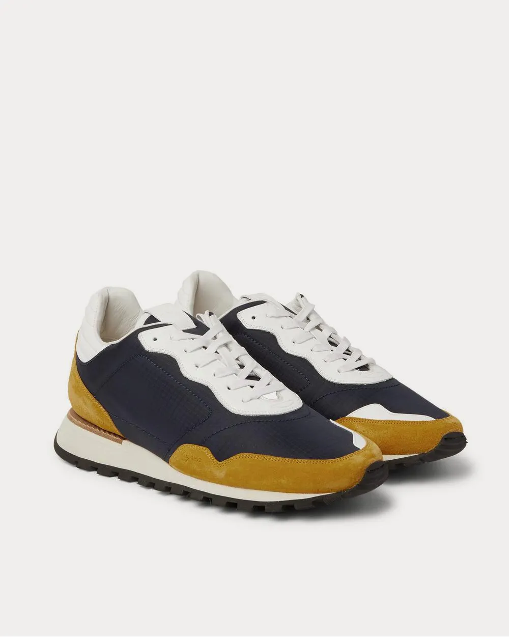Axis Ripstop, Suede and Leather  Navy low top sneakers