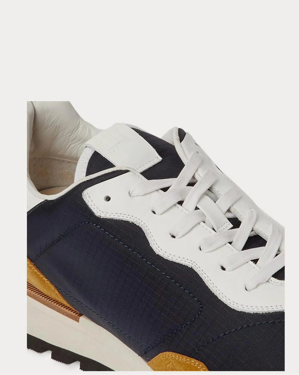 Axis Ripstop, Suede and Leather  Navy low top sneakers