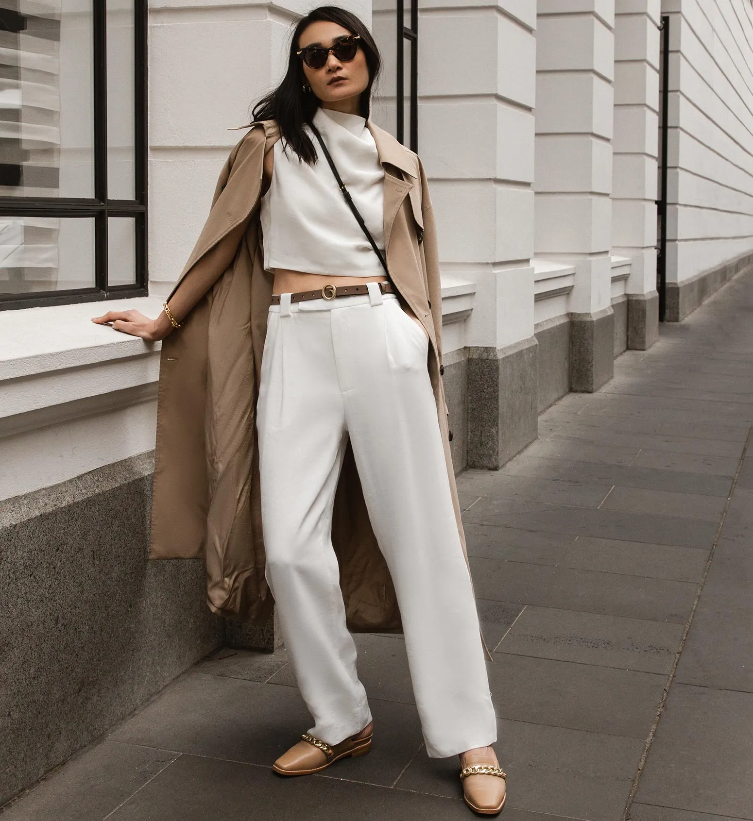 Baza Latte Leather Loafers