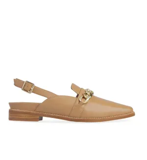 Baza Latte Leather Loafers