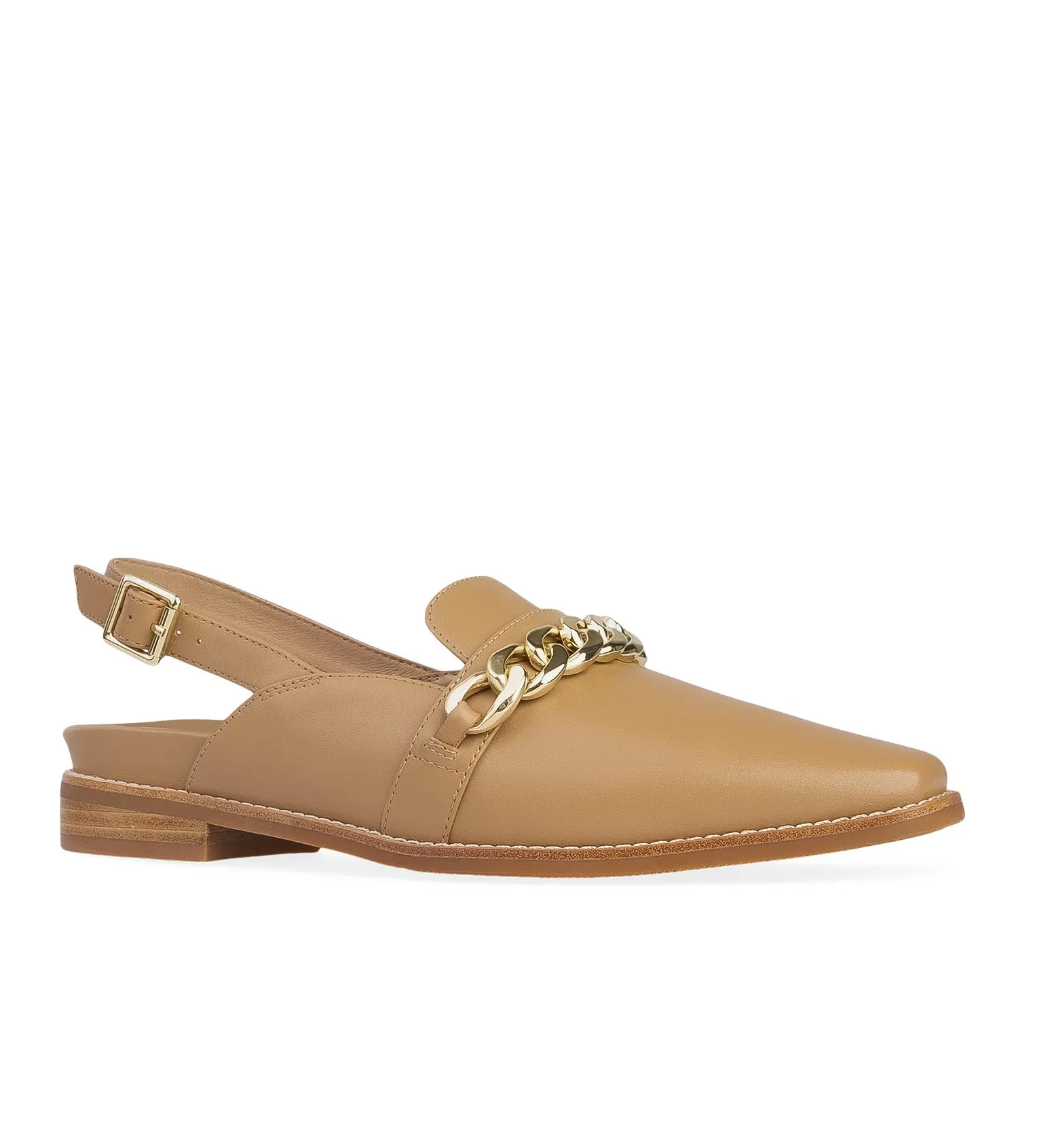 Baza Latte Leather Loafers