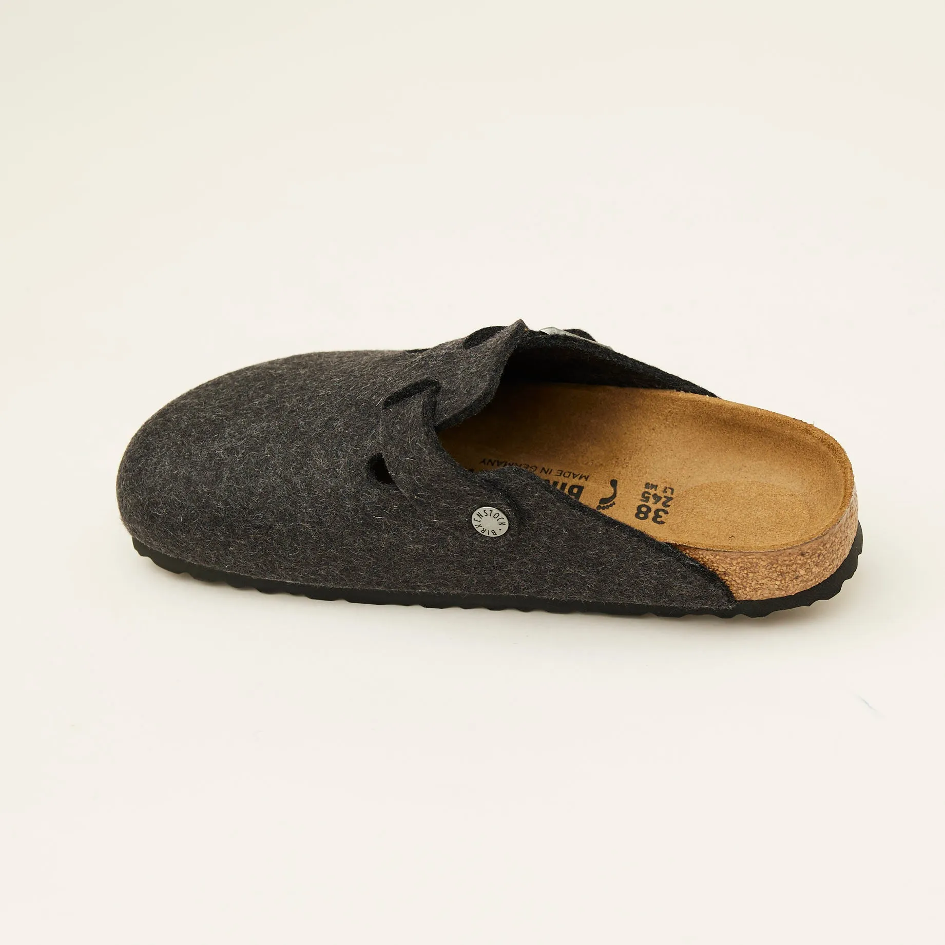 Birkenstock Dark Grey Felt Clogs