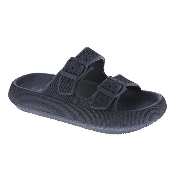 Black Poolside Cushion Birk Sandal