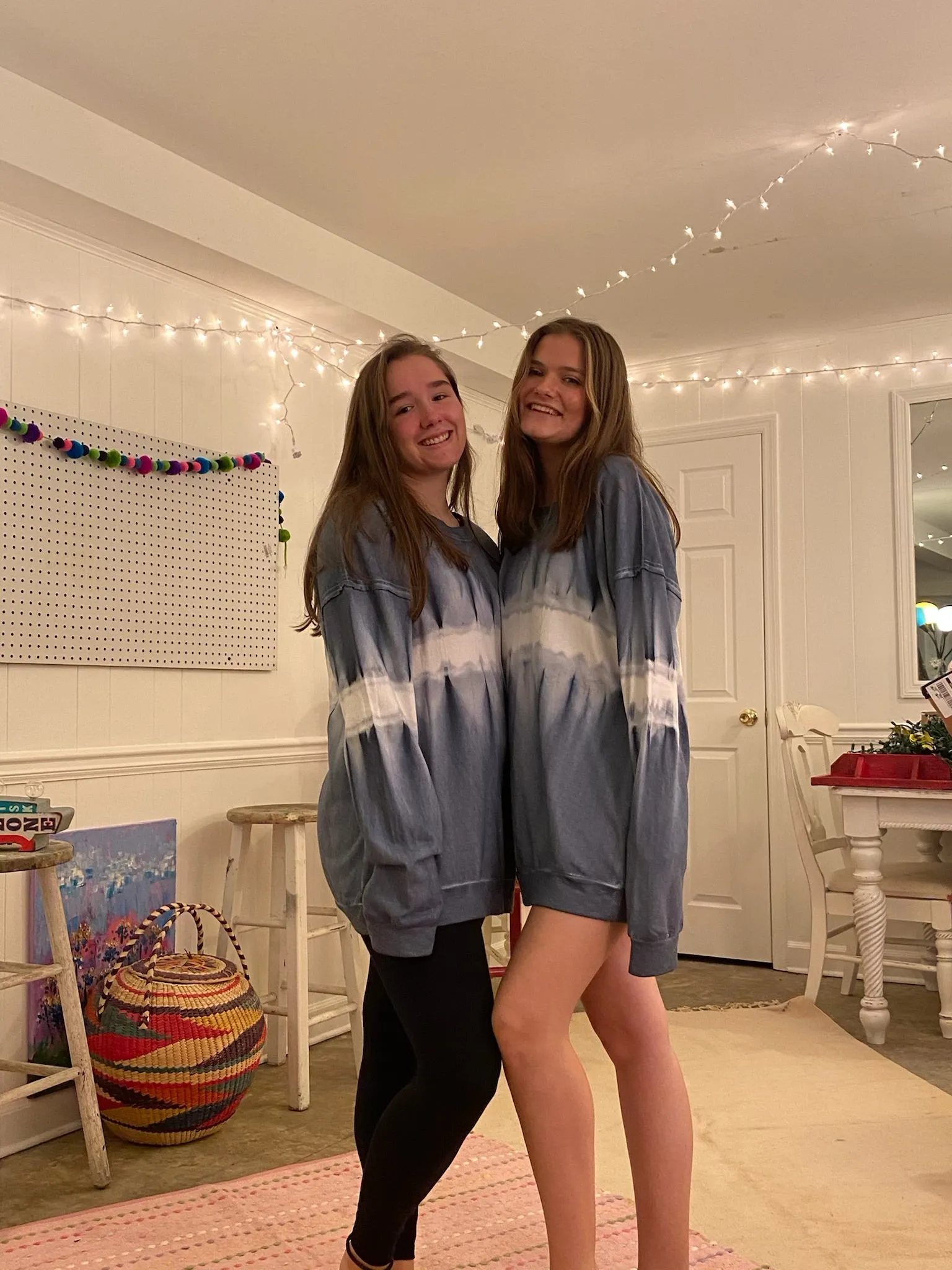 Blue/White Oversized Sweatshirt
