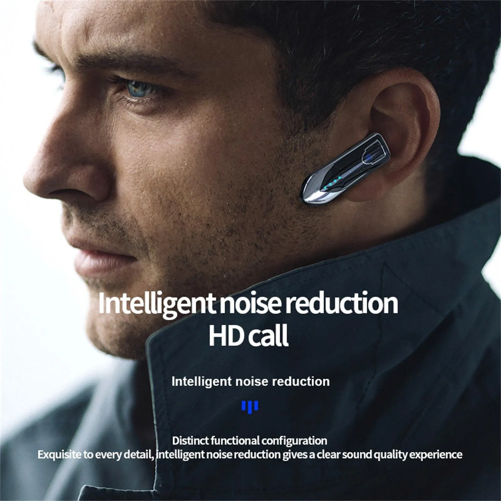Business Style Bluetooth 5.0 Earphone with Touch Switch