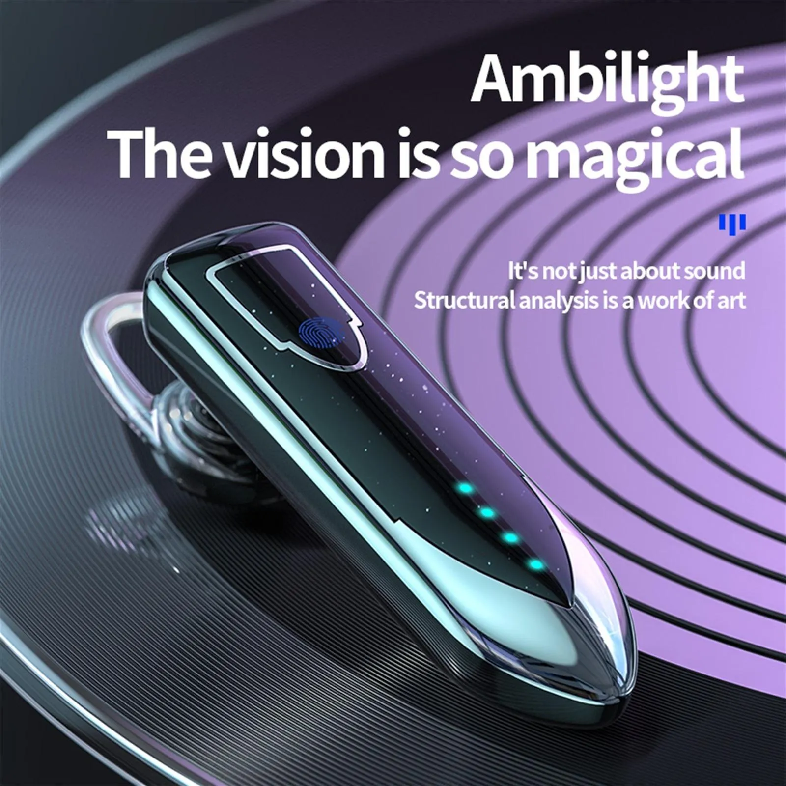 Business Style Bluetooth 5.0 Earphone with Touch Switch