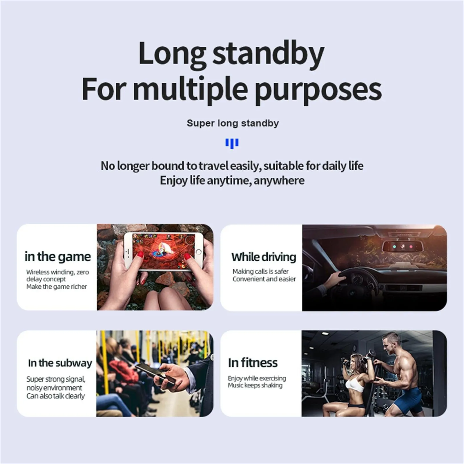 Business Style Bluetooth 5.0 Earphone with Touch Switch