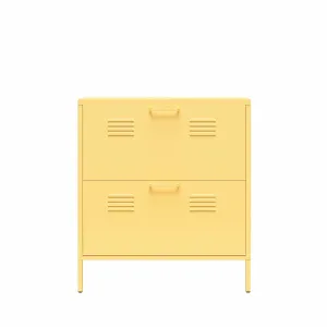 Cache 2 Door Locker Style Metal Shoe Storage Cabinet