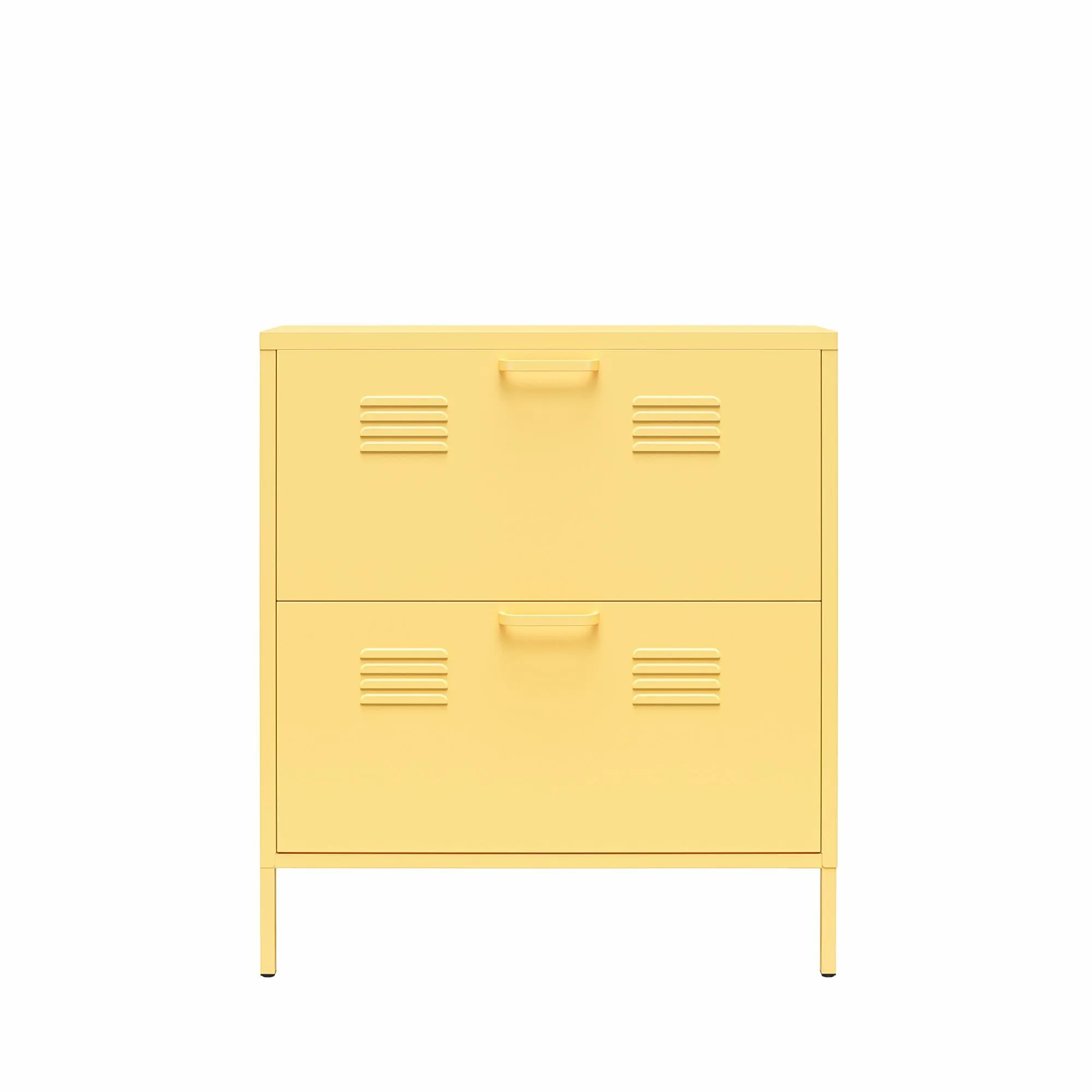Cache 2 Door Locker Style Metal Shoe Storage Cabinet