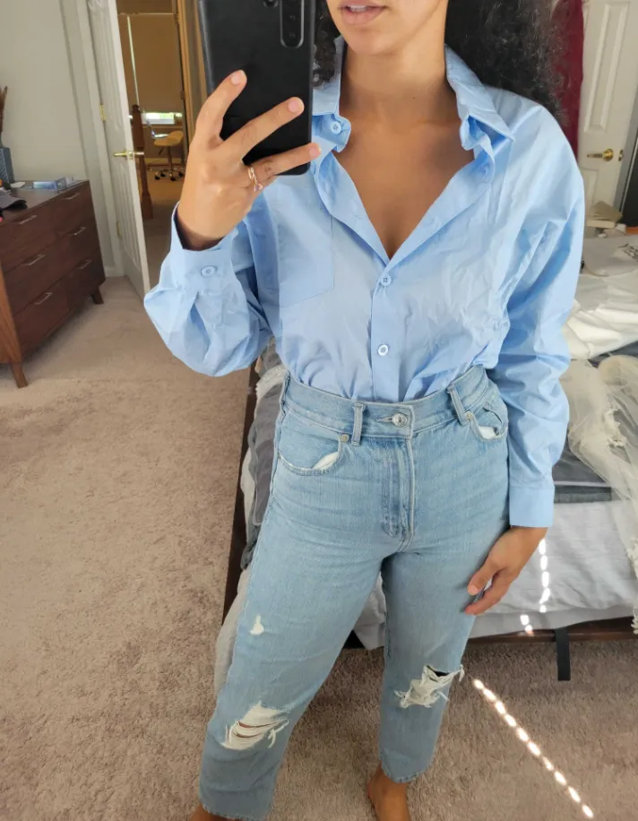 Casual Drop Shoulder Shirt For Women