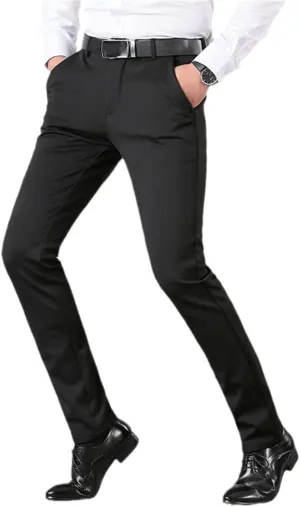 Casual Men Korean Stretch Long Pants, Men's Business Trousers