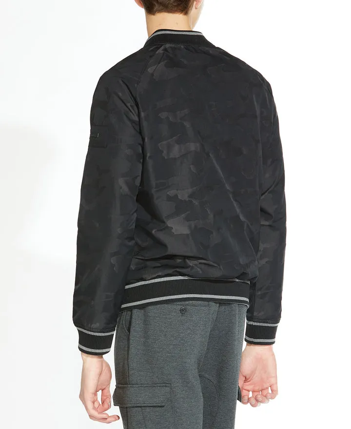 Civil Society Camo Print Lightweight Bomber Jacket