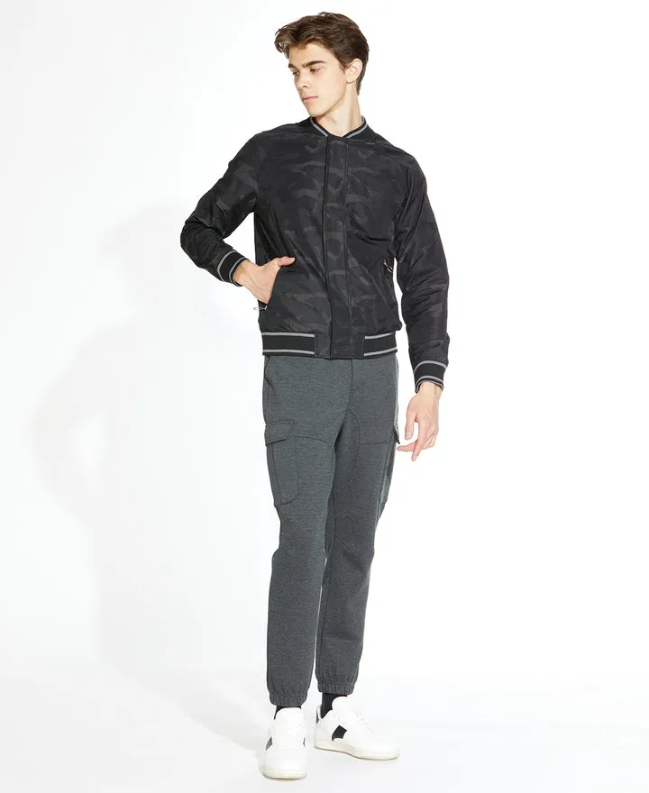 Civil Society Camo Print Lightweight Bomber Jacket