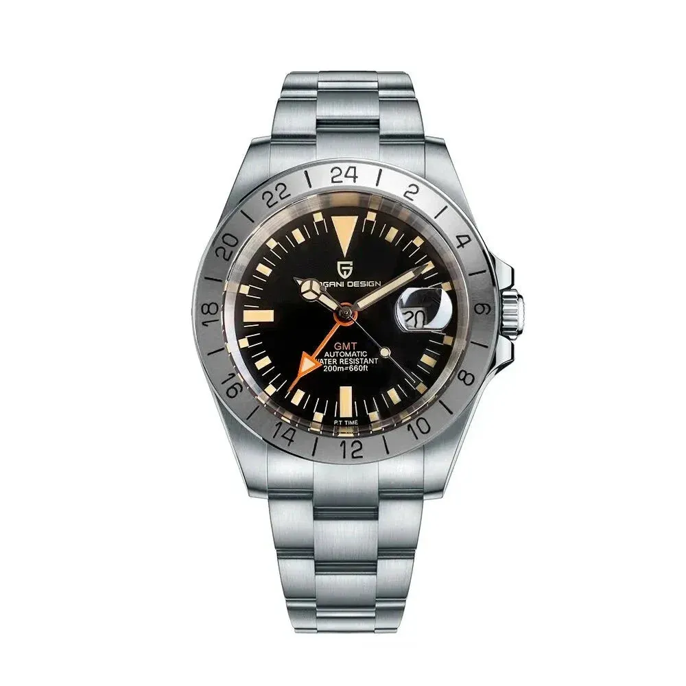 Classic Gmt Mens Automatic Watch 200m Waterproof