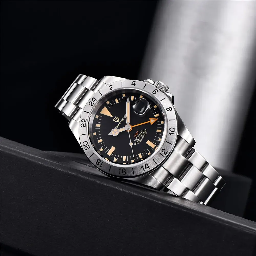 Classic Gmt Mens Automatic Watch 200m Waterproof