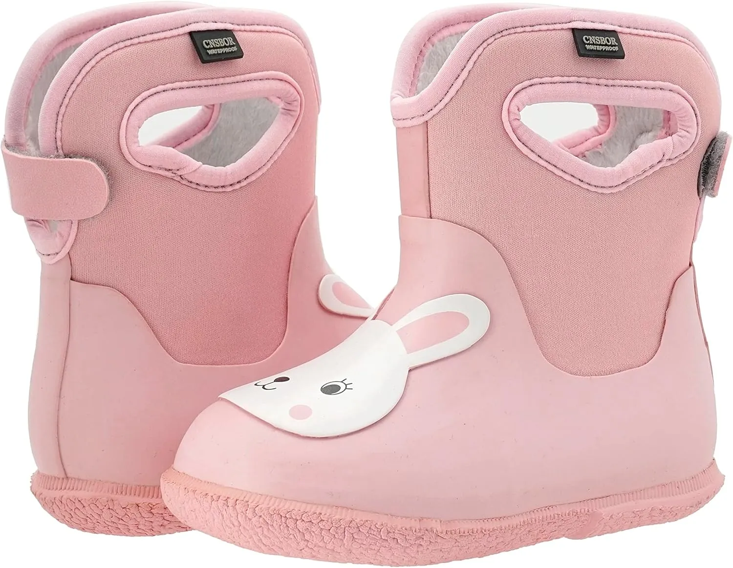 CNSBOR Kids Rain Boots for Toddler Girls Boys Seamless Rubber Boots Waterproof Boots for Kids Lightweight Unisex-Child Handle It Rain Boots Kids