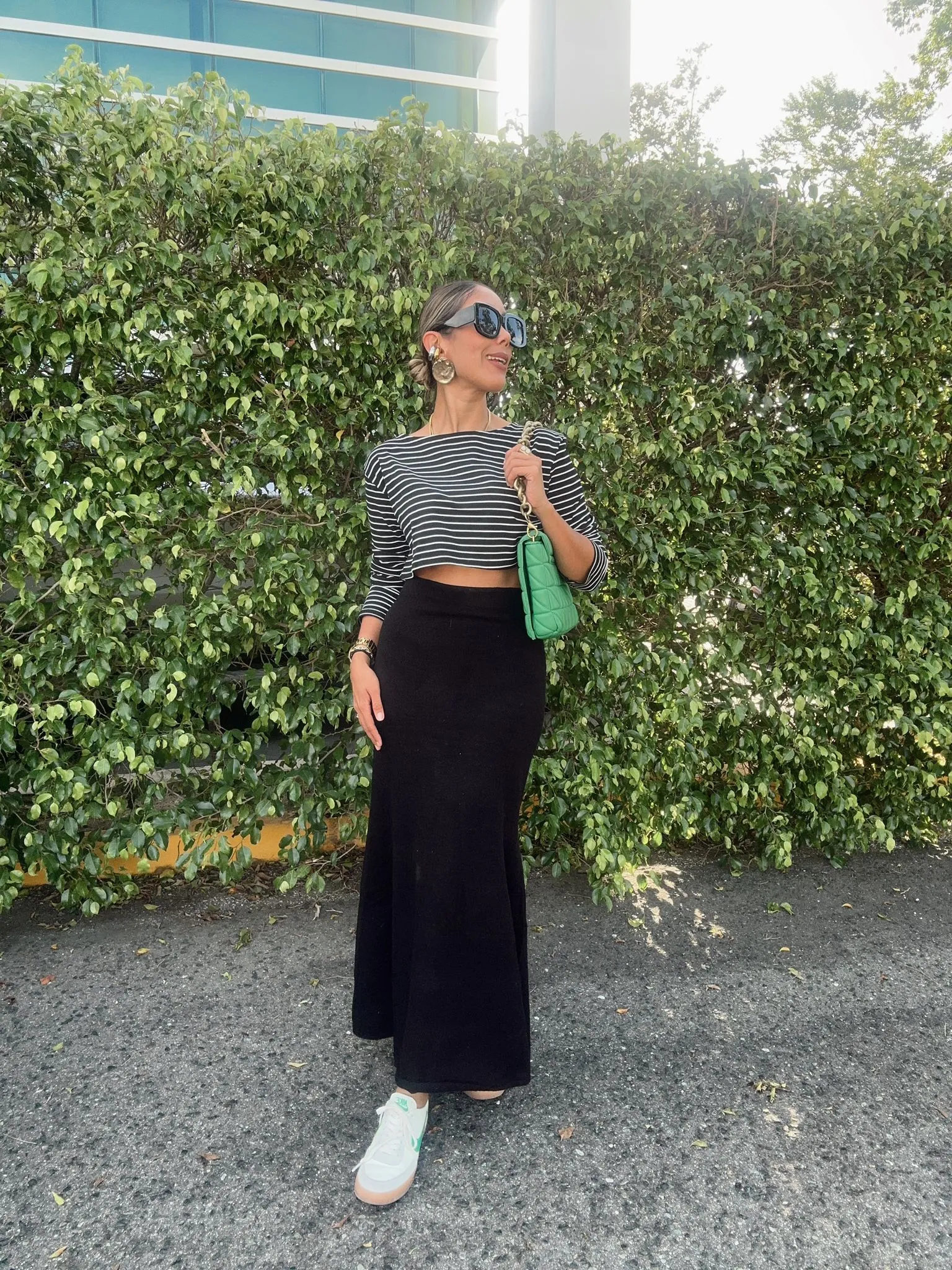 Cozy Elegance Wool Blend Sweater Midi Skirt
