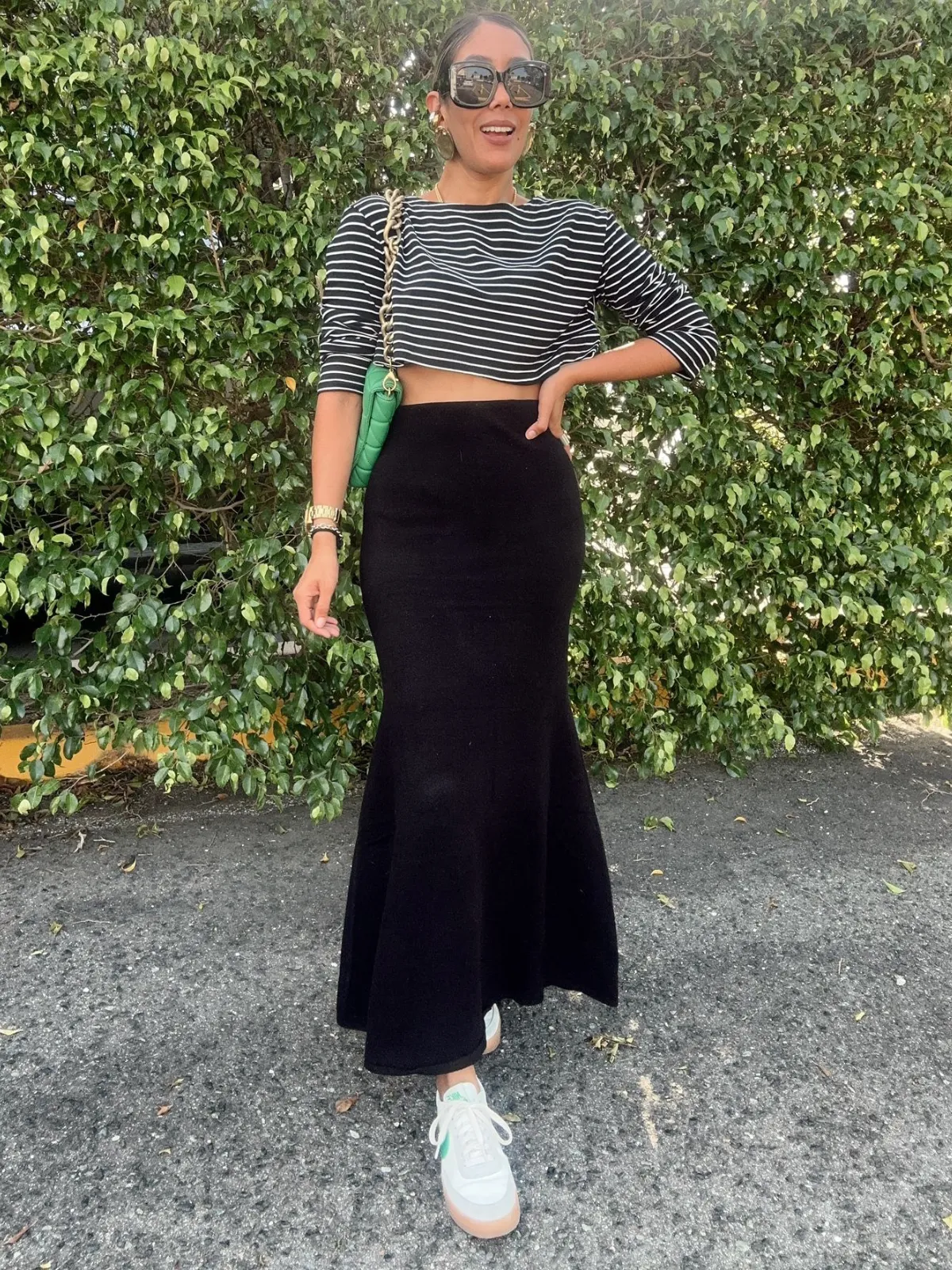 Cozy Elegance Wool Blend Sweater Midi Skirt