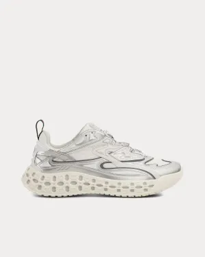 cub3d Demetra White / Silver Low Top Sneakers