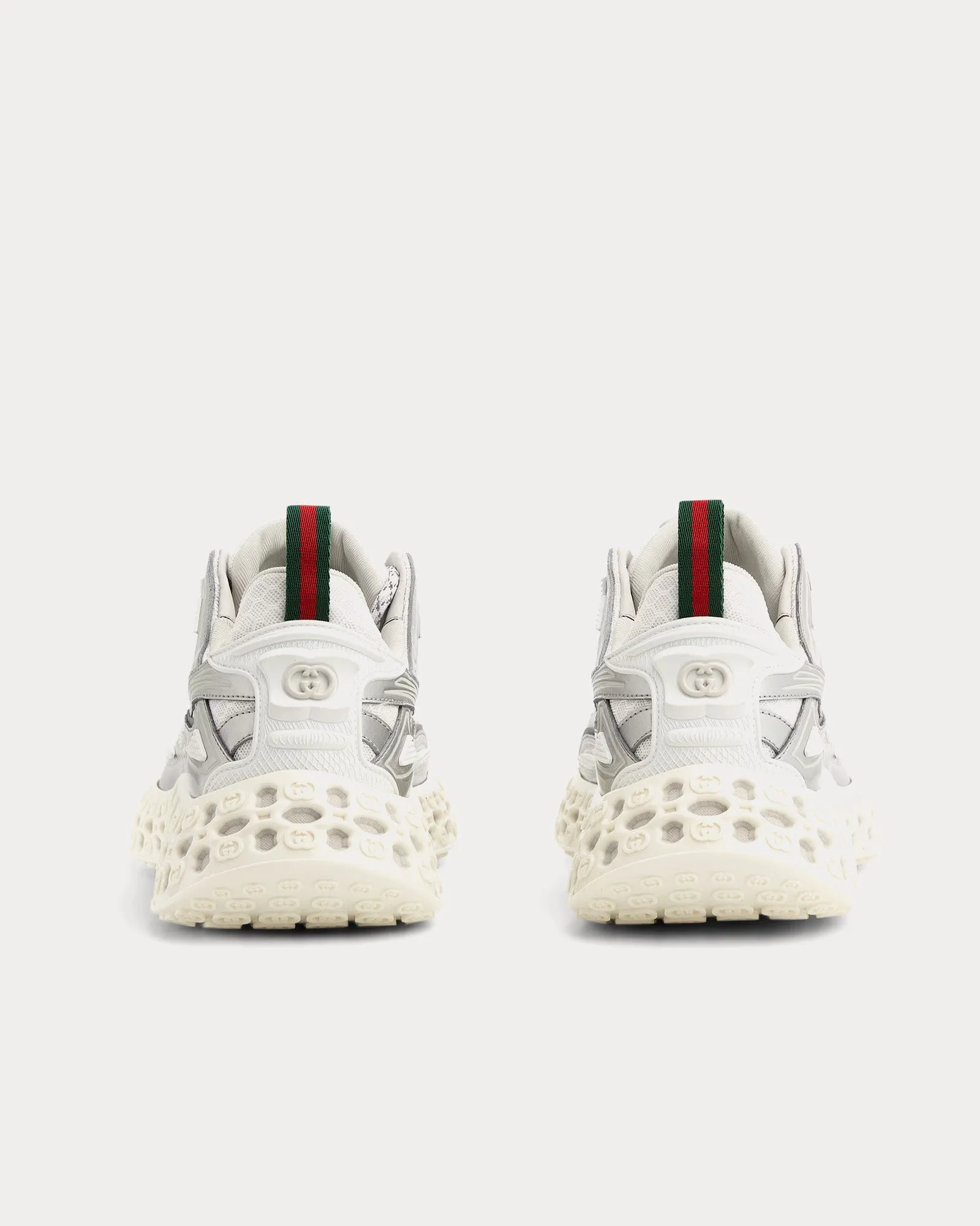 cub3d Demetra White / Silver Low Top Sneakers