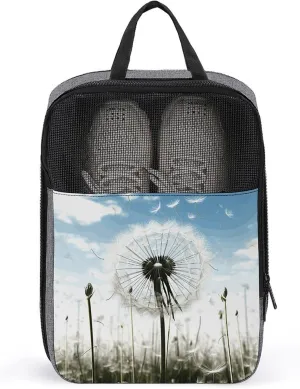 Dandelion Shoe Bag Shoe Bags for Travel Waterproof Shoe Bag Shoes Storage Organizer with Zipper & Handle Sneaker Bag Shoe Pouch Golf Shoe Bag Soccer Cleat Bag