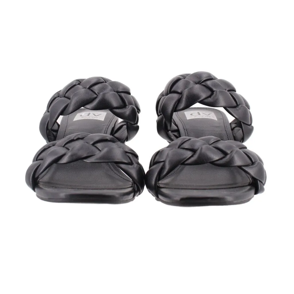 DOLCE & VITA WOVEN SANDALS BLACK 8