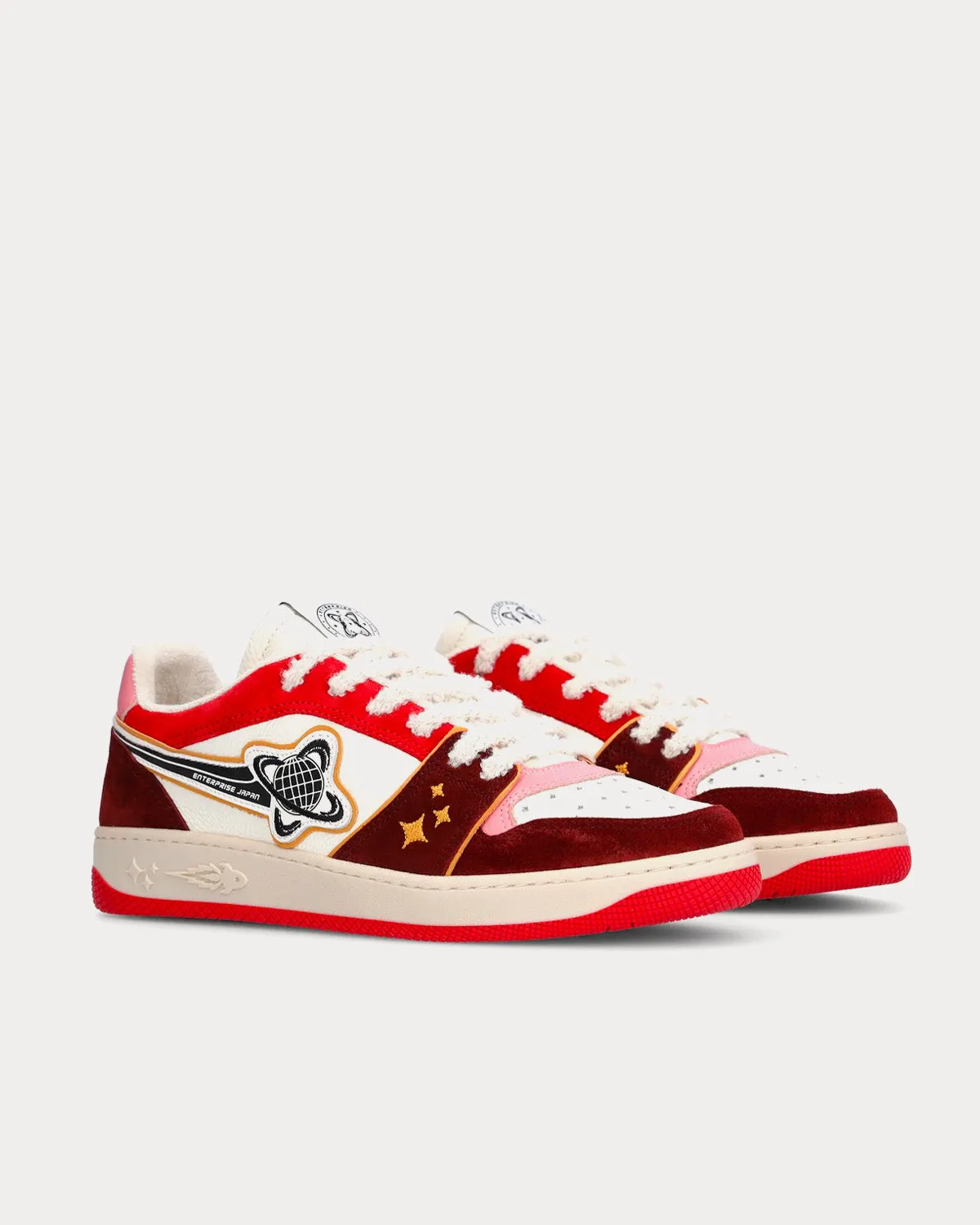 EJ Rocket Pink /  Milk / Fired Brick Low Top Sneakers
