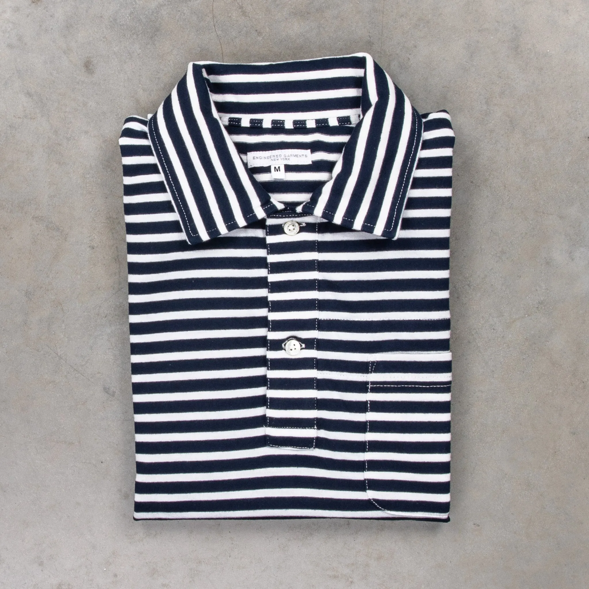 Engineered Garments Polo PC Stripe Jersey