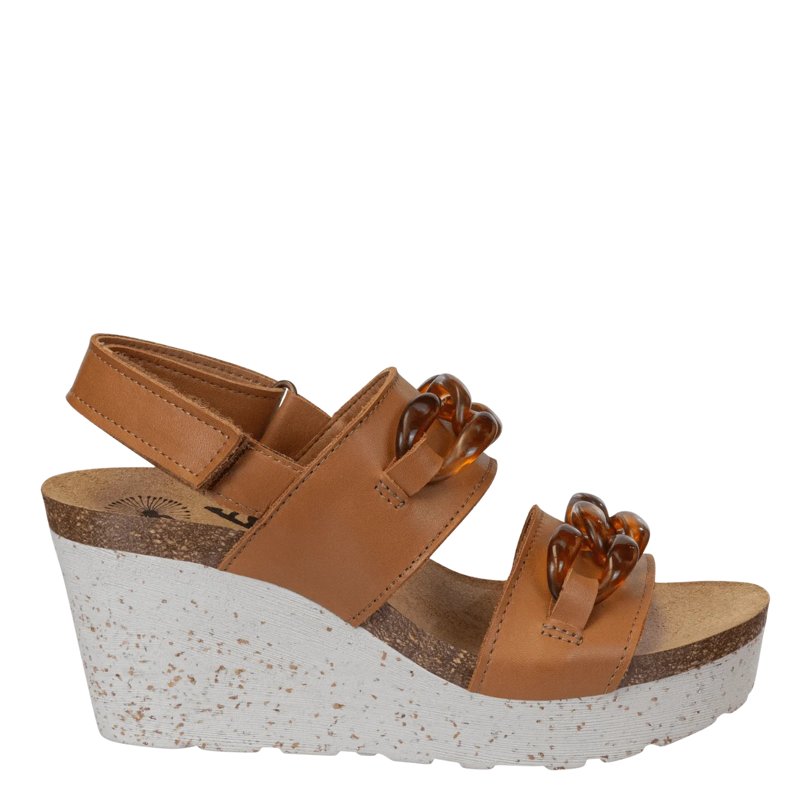 FAIR ISLE in CAMEL Wedge Sandals