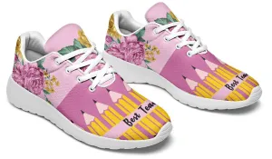 Floral Best Teacher Sneakers