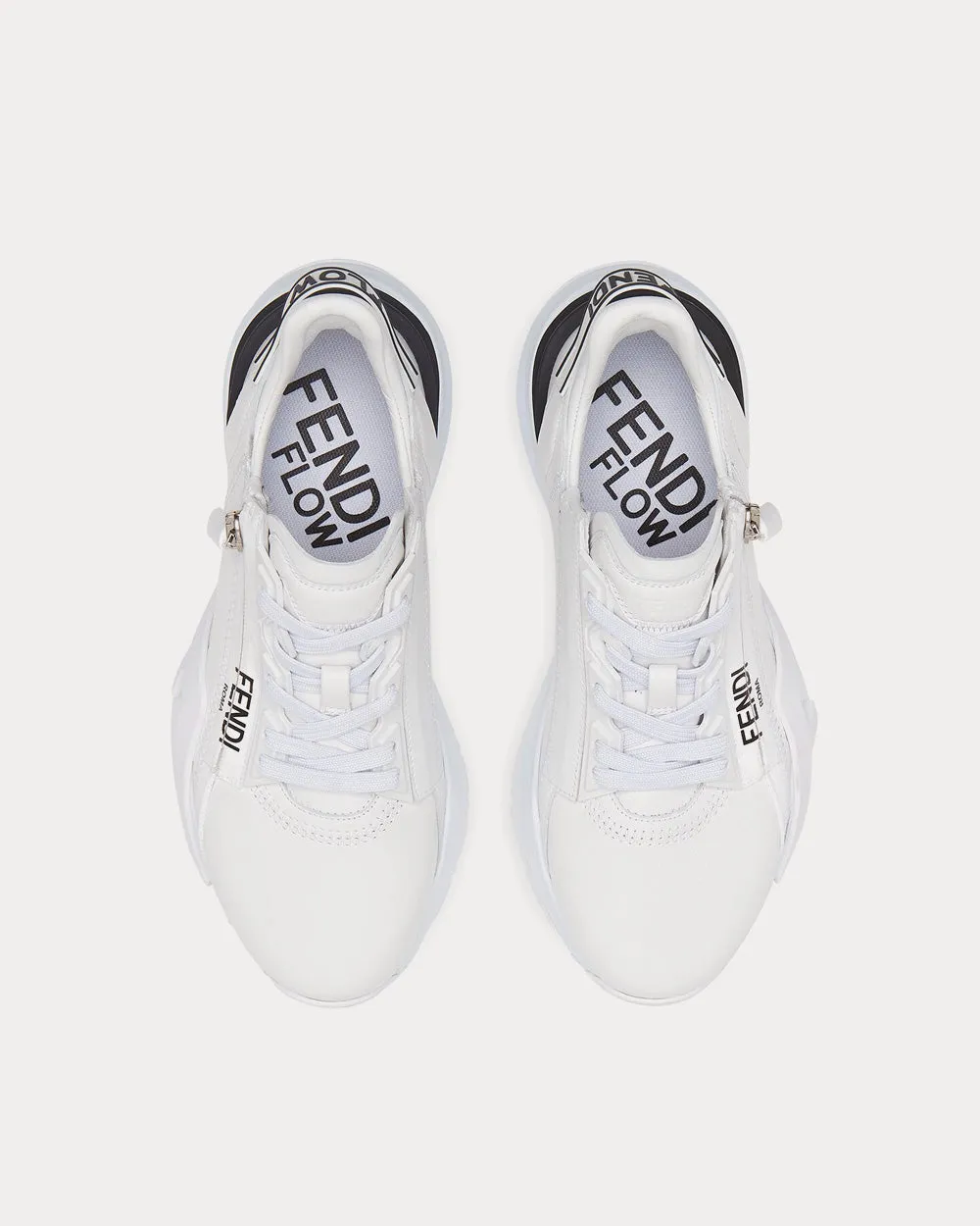 Flow Leather White Low Top Sneakers