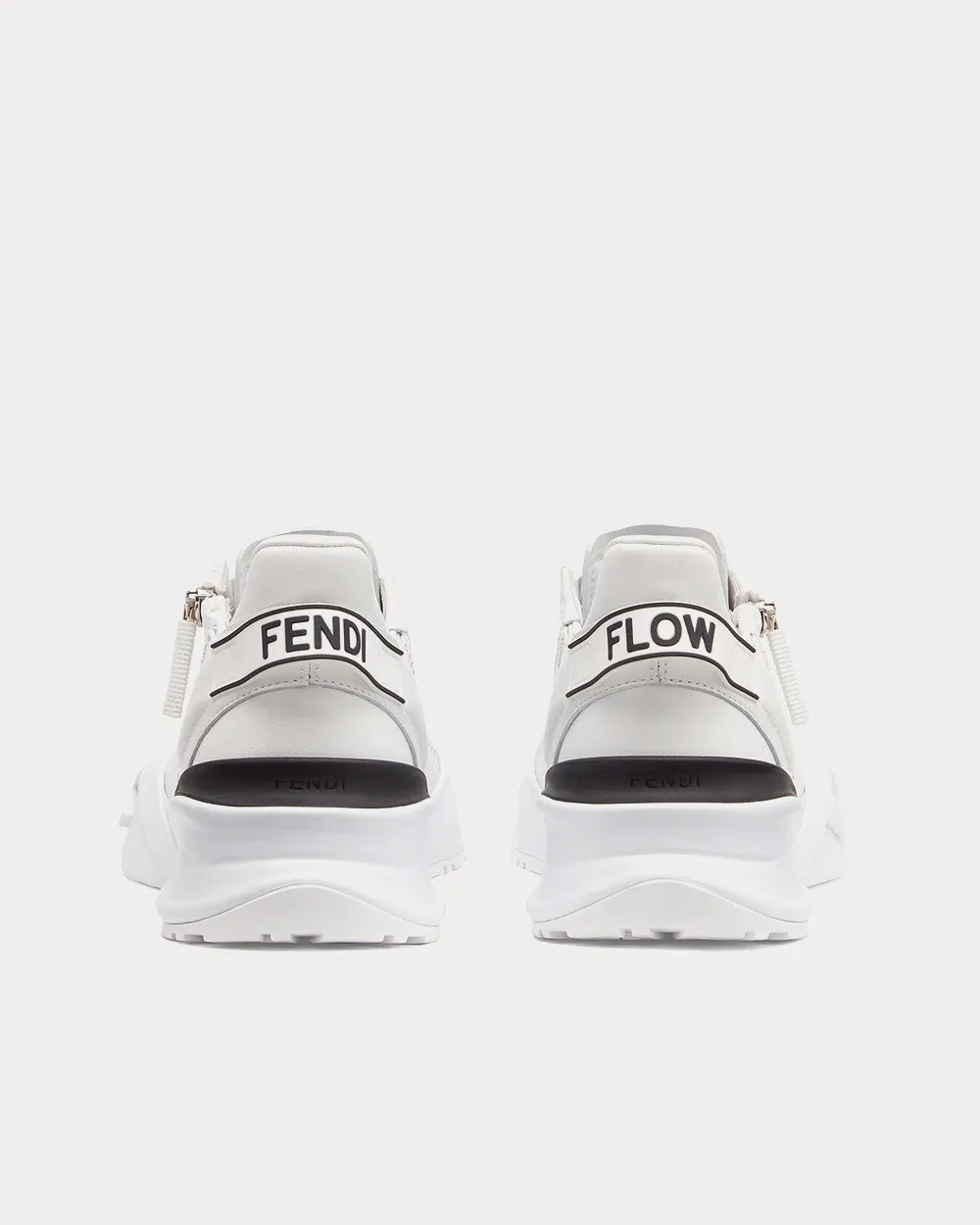 Flow Leather White Low Top Sneakers