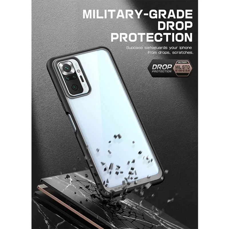For Xiaomi Redmi Note 10 Pro 4g Case Style Anti-knock Premium Hybrid Ultra-thin Protective Tpu Bumper Pc Clear Case