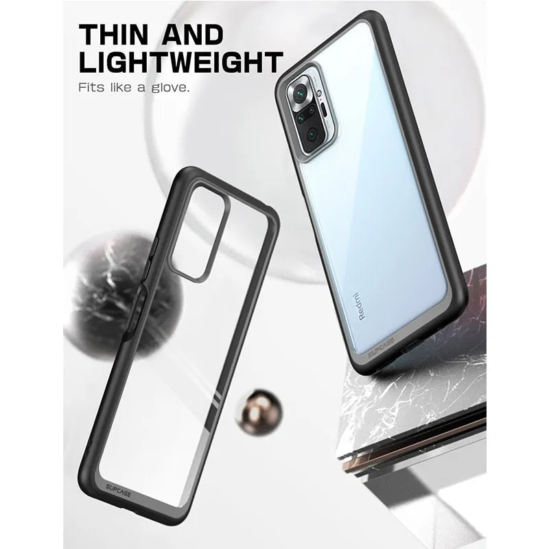 For Xiaomi Redmi Note 10 Pro 4g Case Style Anti-knock Premium Hybrid Ultra-thin Protective Tpu Bumper Pc Clear Case