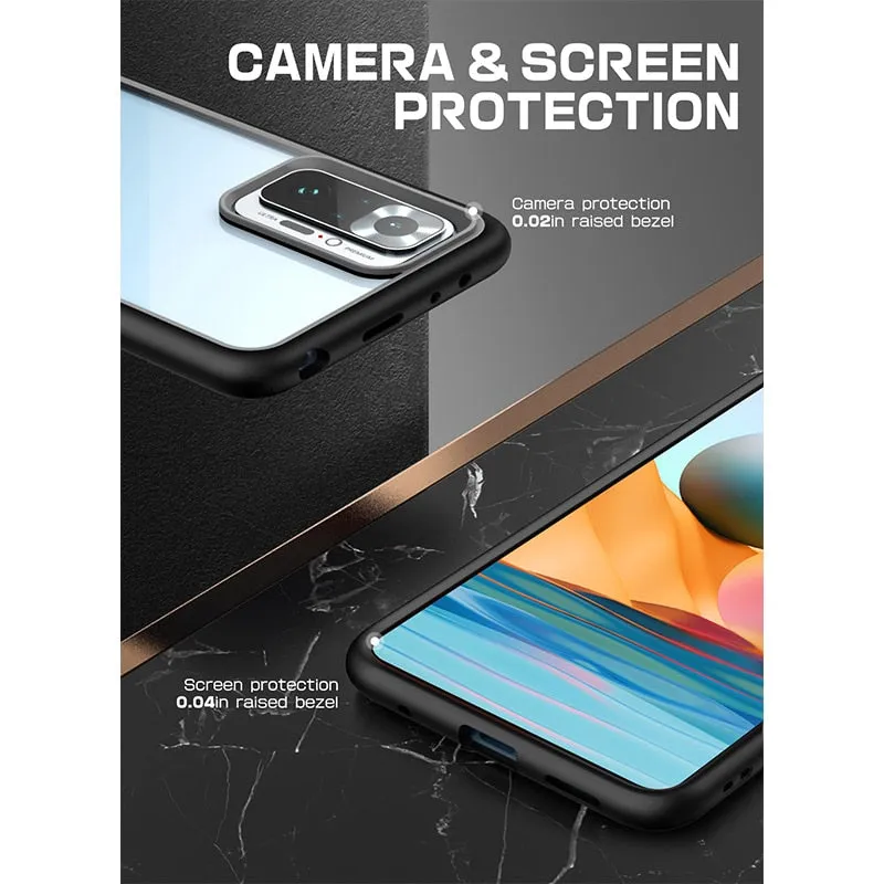 For Xiaomi Redmi Note 10 Pro 4g Case Style Anti-knock Premium Hybrid Ultra-thin Protective Tpu Bumper Pc Clear Case