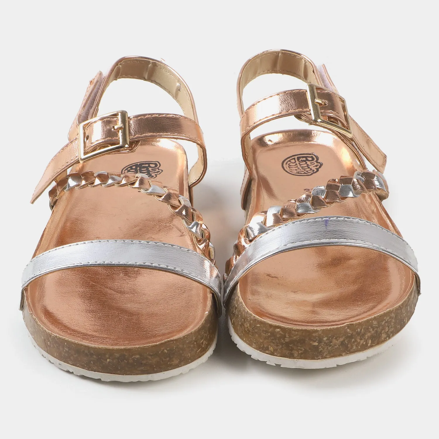 Girls Sandal 40-105  - Peach/Silver