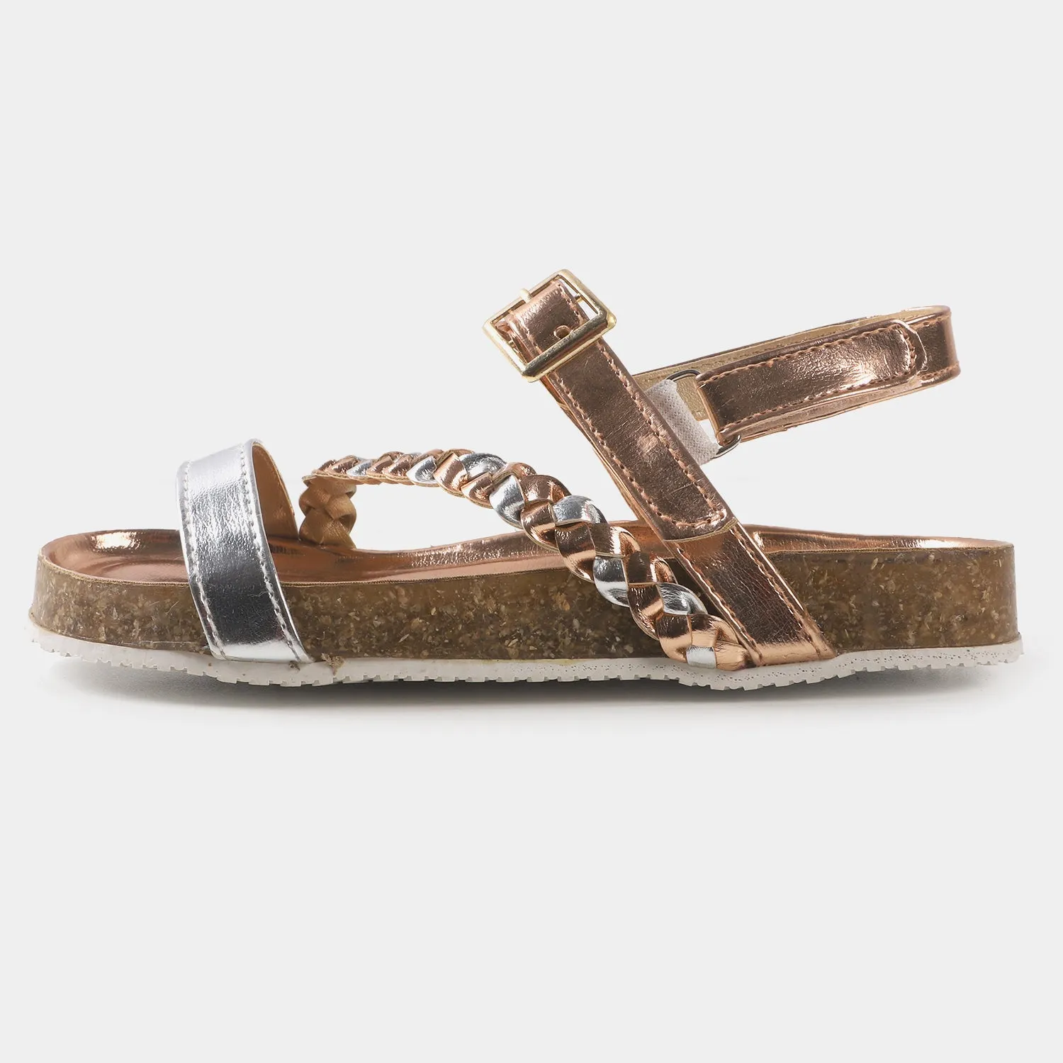 Girls Sandal 40-105  - Peach/Silver