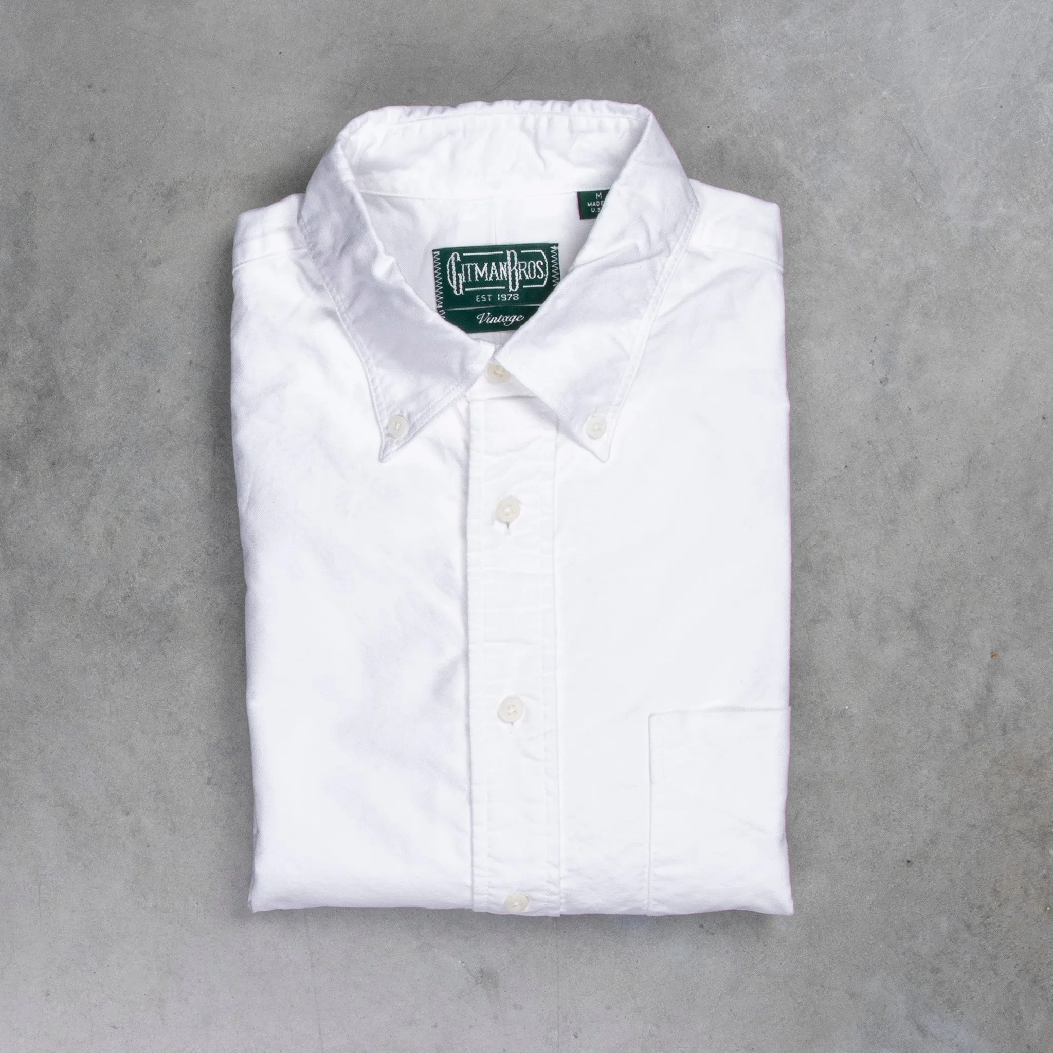 Gitman Vintage Oxford Button-down Shirt White