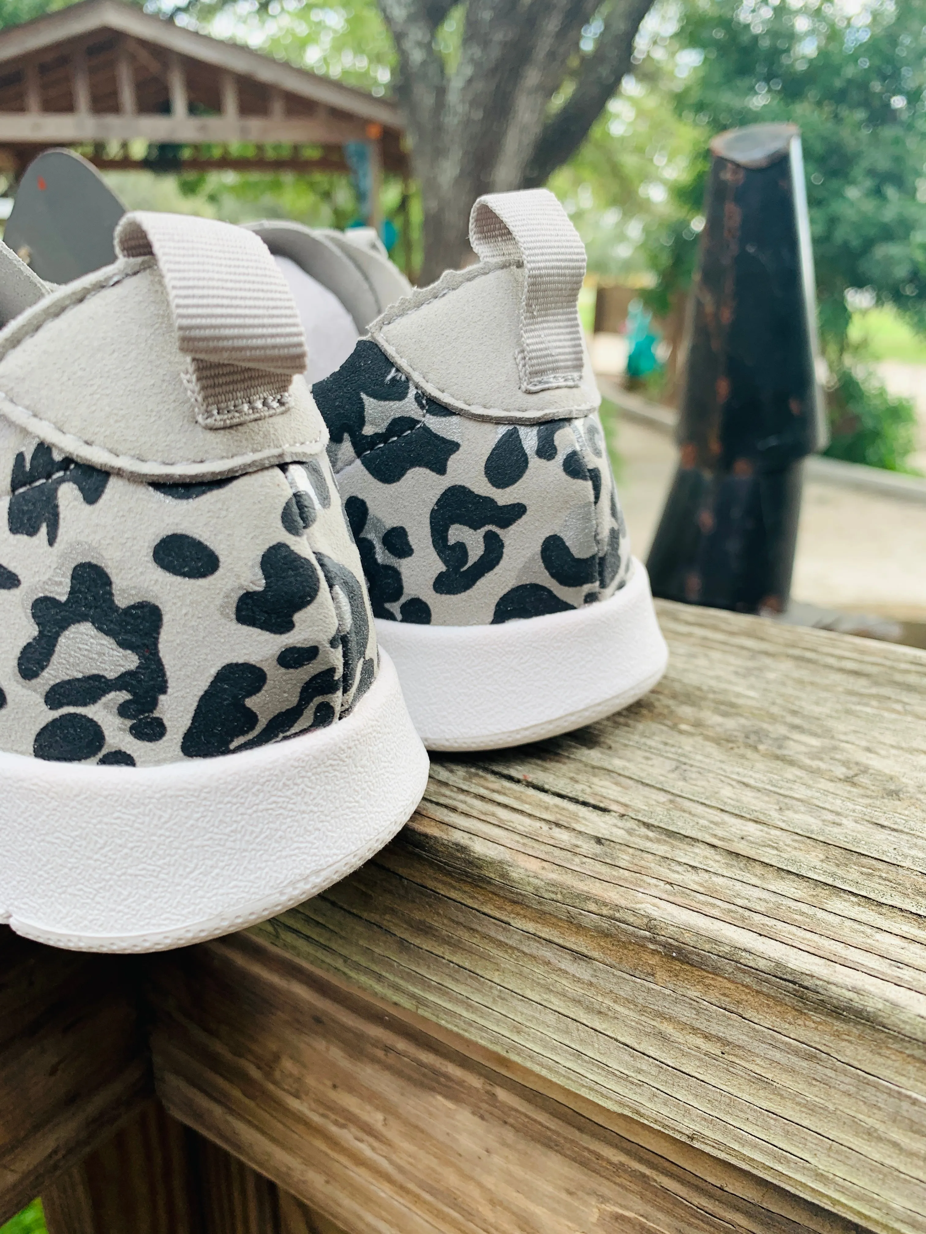 Grey Cheetah Sneaker