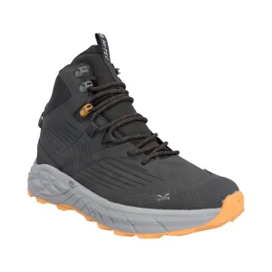 Hi-Tec Fuse Trek Mid Mens Hiking Boot - Steel/Charcoal/Bright Marigold