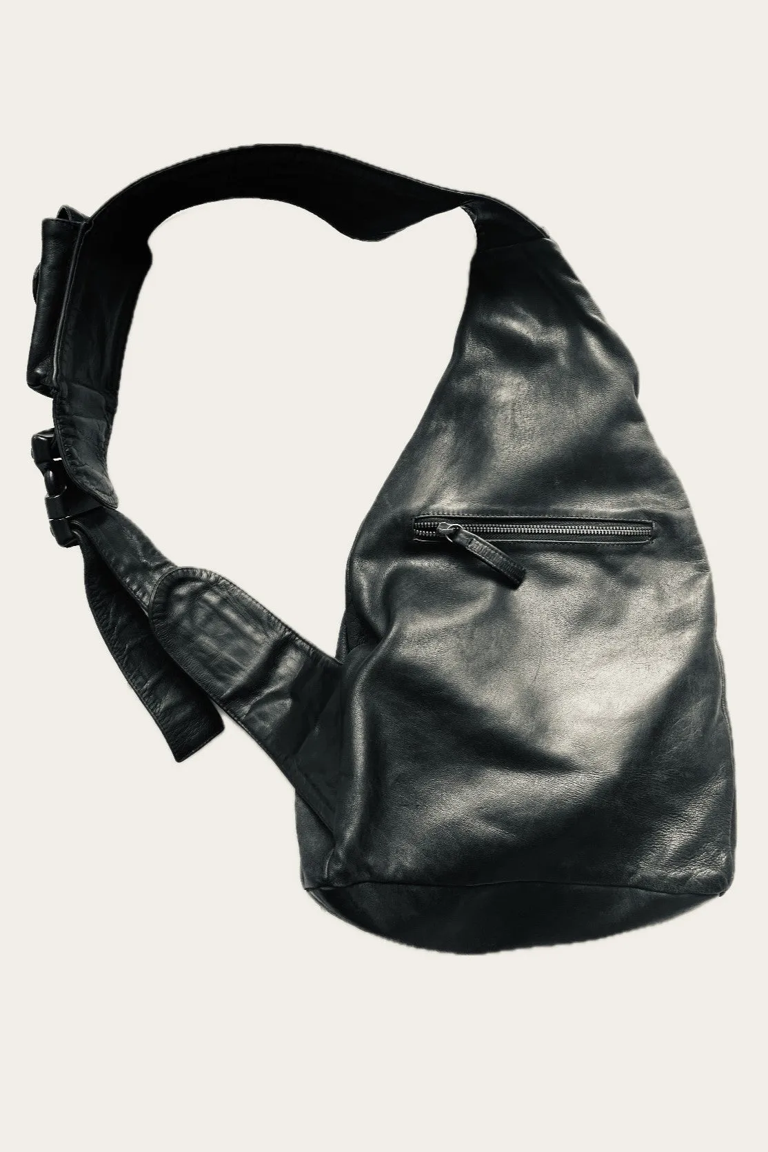 Leather cross body back pack - Unisex