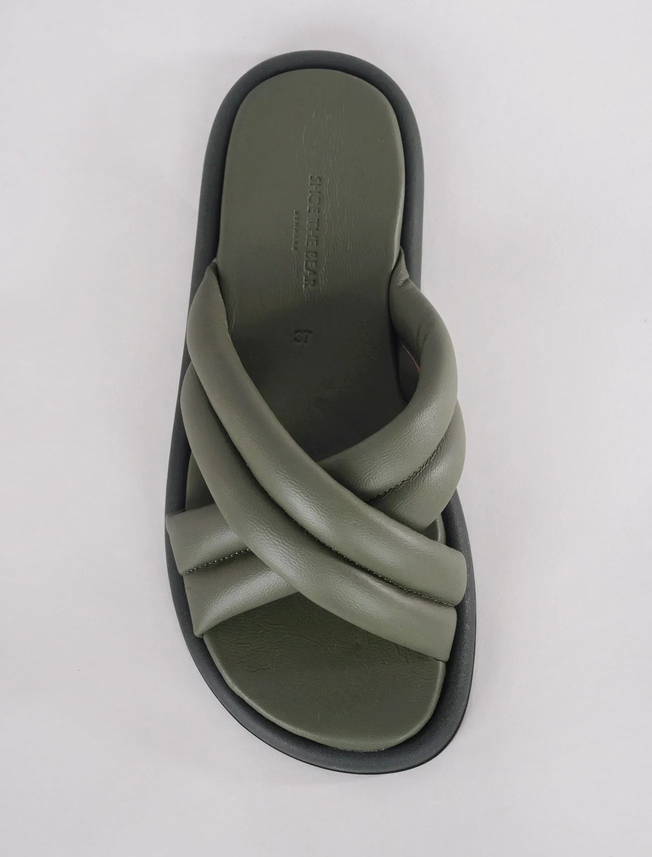 Lotta Cross Mule Sandal, Algae