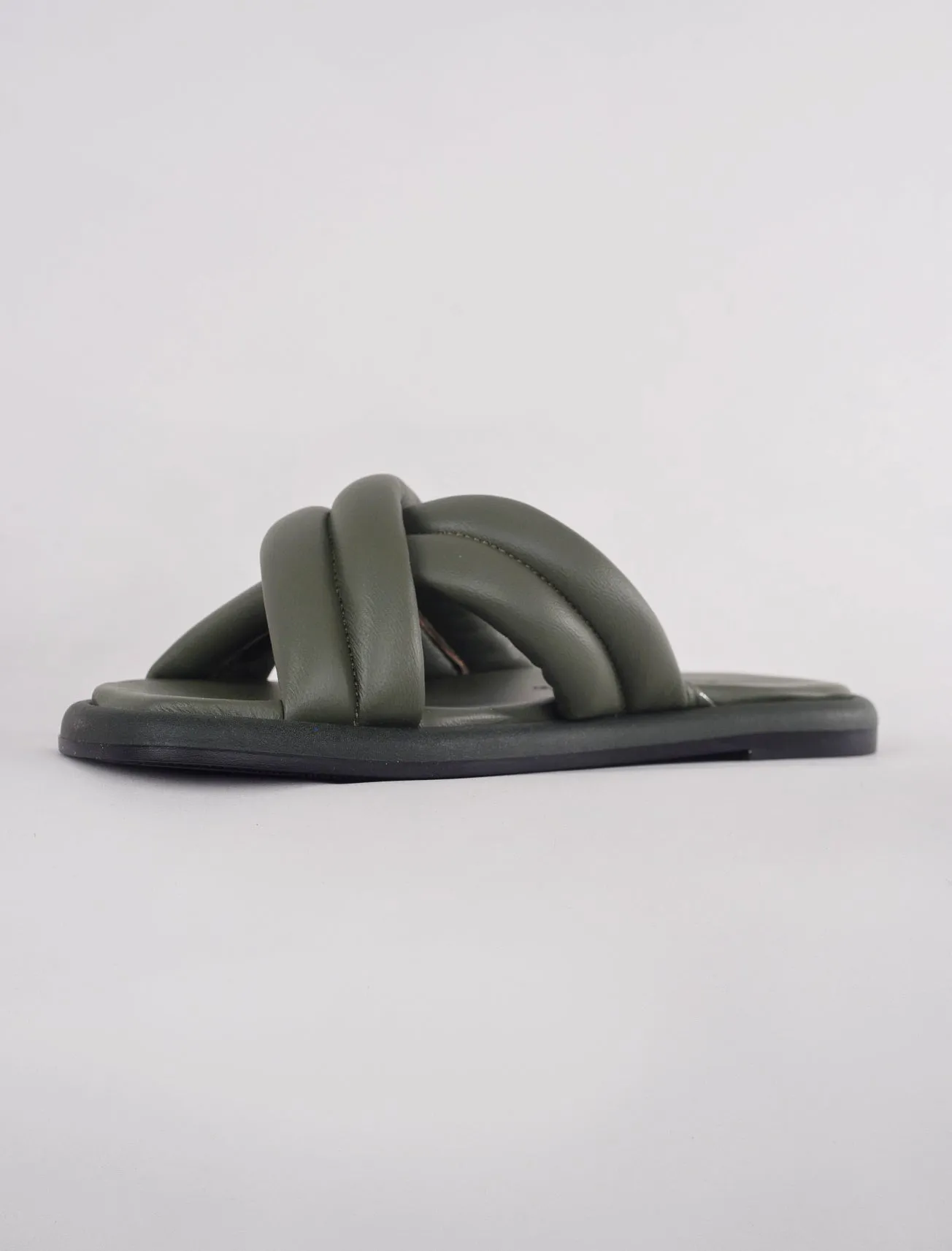 Lotta Cross Mule Sandal, Algae