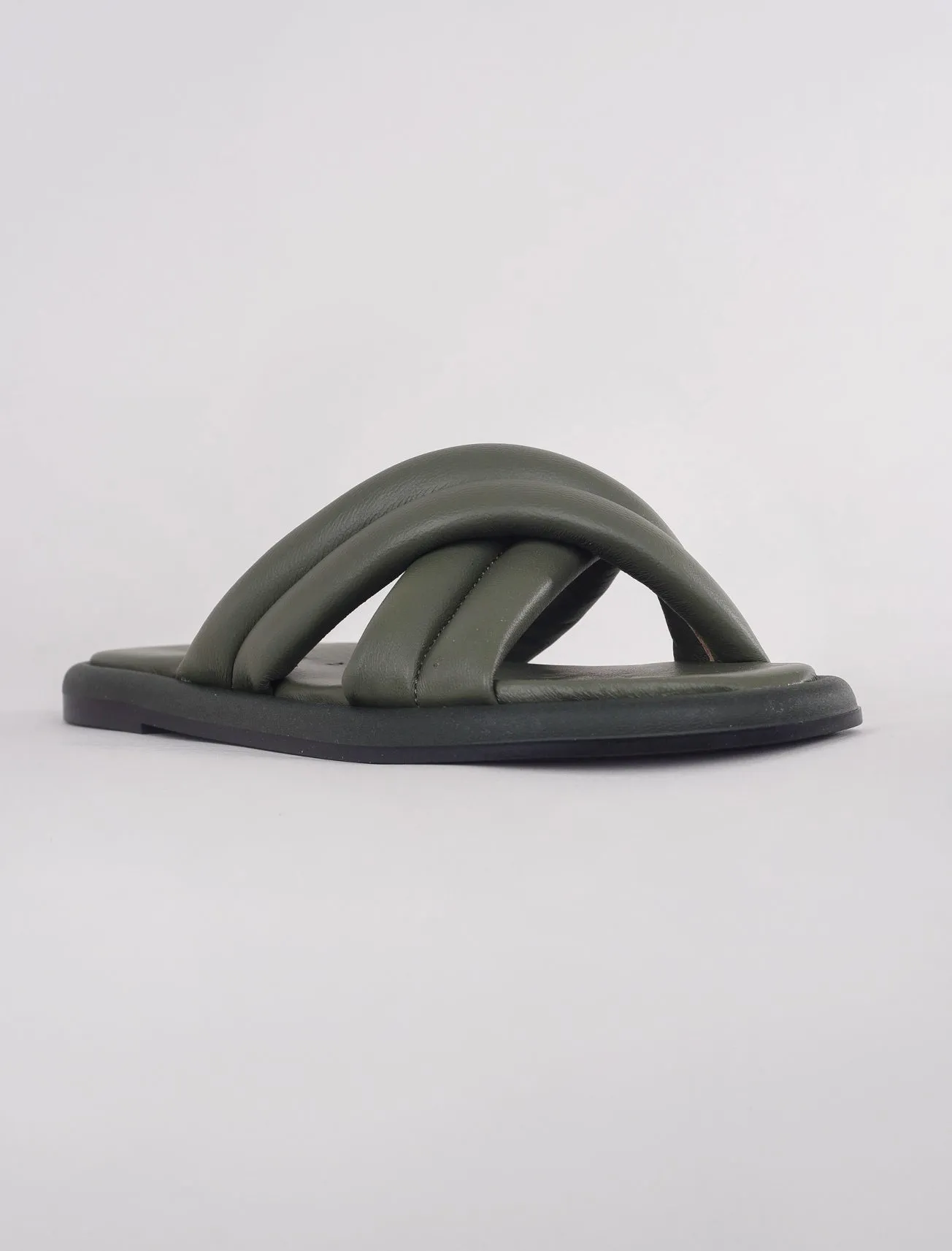 Lotta Cross Mule Sandal, Algae